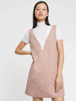 PAULE KA Robe Courte Trompe L'œil En Tweed -PAULE KA Boutique paule ka 22H133R081 099 3 scaled