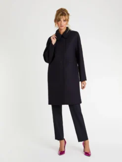 PAULE KA Manteau Droit En Drap De Laine
