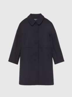 PAULE KA Manteau Droit En Drap De Laine -PAULE KA Boutique paule ka 22H140M83 699 6 scaled