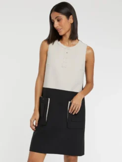 PAULE KA Robe Trapèze à Poches -PAULE KA Boutique paule ka 22H142R012 9953 3 scaled