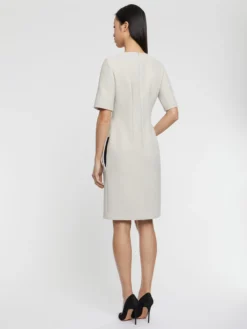 PAULE KA Robe Droite Boutonnée 5 PAULE KA Robe Droite Boutonnée -PAULE KA Boutique paule ka 22H142R020 353 4 scaled