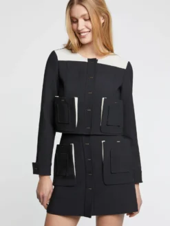 PAULE KA Veste Courte à Poches -PAULE KA Boutique paule ka 22H142V010 9953 3 scaled