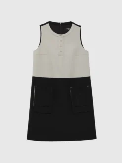 PAULE KA Robe Trapèze à Poches -PAULE KA Boutique paule ka 22H142 R012 9953 6 scaled