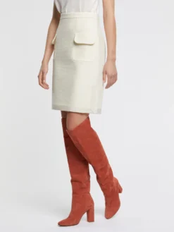 PAULE KA Jupe Trapèze En Laine -PAULE KA Boutique paule ka 22H143J004 106 3 scaled