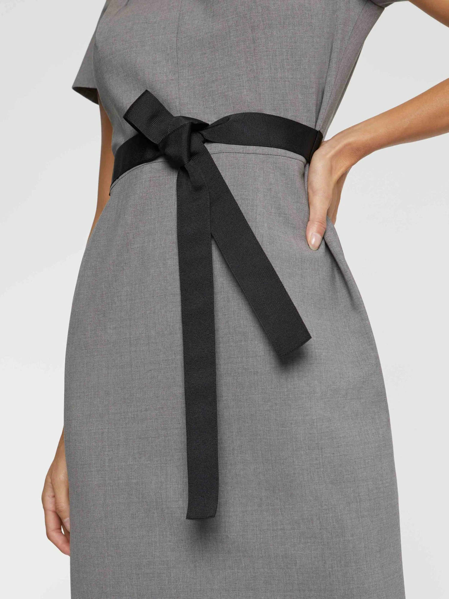 PAULE KA Robe Droite à Col Tailleur 2 PAULE KA Robe Droite à Col Tailleur – Image 2