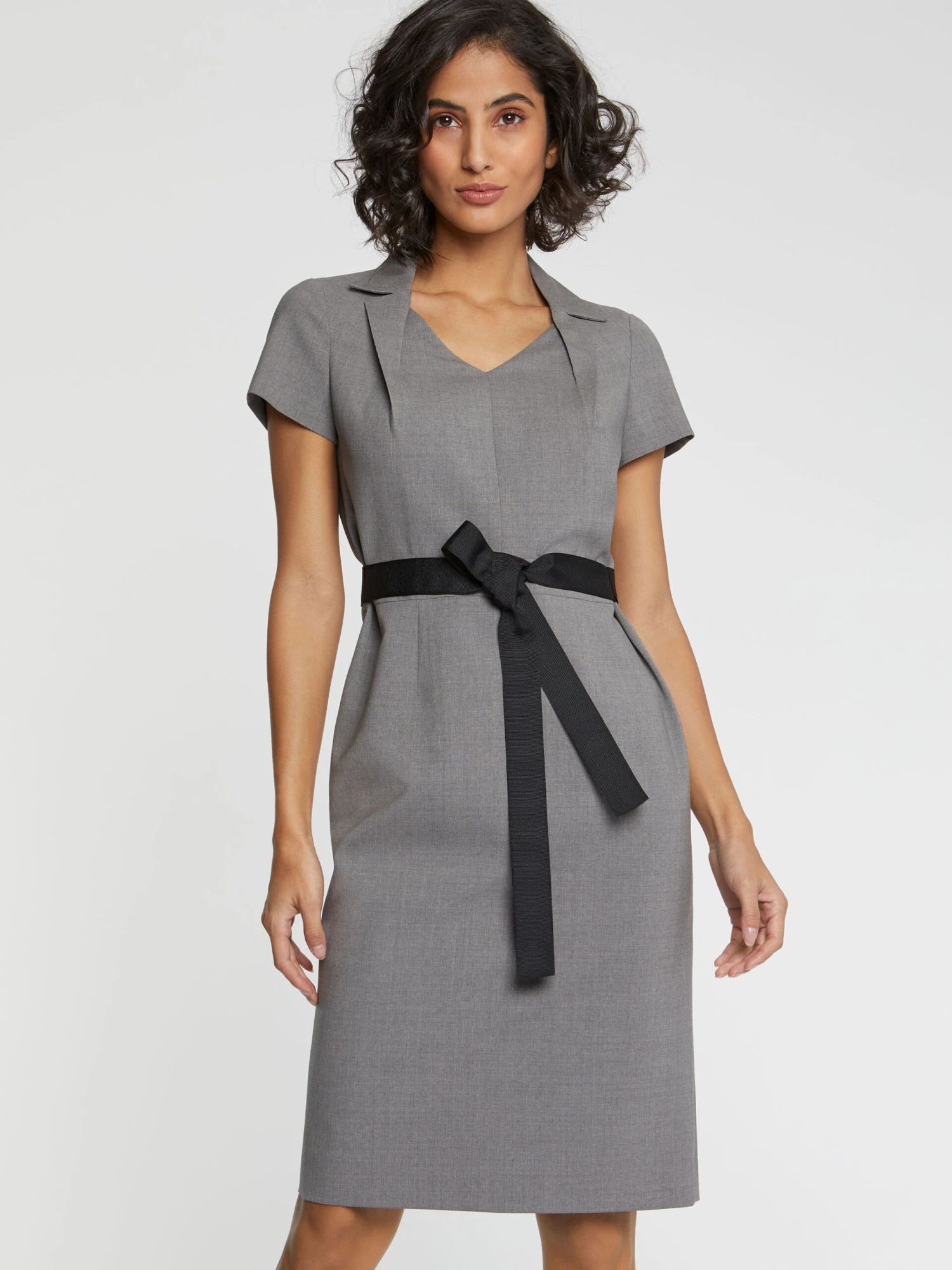 PAULE KA Robe Droite à Col Tailleur 3 PAULE KA Robe Droite à Col Tailleur – Image 3