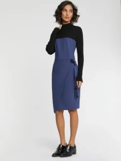 PAULE KA Robe Portefeuille En Laine -PAULE KA Boutique paule ka 22H144R004 6299 3 scaled
