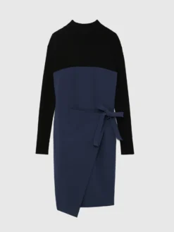 PAULE KA Robe Portefeuille En Laine -PAULE KA Boutique paule ka 22H144R004 6299 6 scaled