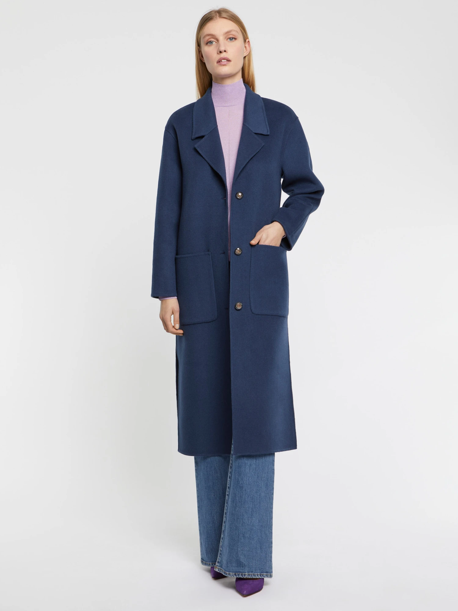 PAULE KA Manteau Long En Laine Et Cachemire 1 PAULE KA Manteau Long En Laine Et Cachemire