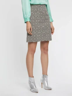 PAULE KA Mini-jupe à Motif Pied-de-coq -PAULE KA Boutique paule ka 22H160J015 099 3 scaled