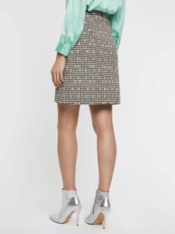 PAULE KA Mini-jupe à Motif Pied-de-coq -PAULE KA Boutique paule ka 22H160J015 099 4 scaled