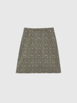 PAULE KA Mini-jupe à Motif Pied-de-coq -PAULE KA Boutique paule ka 22H160J015 099 5 scaled