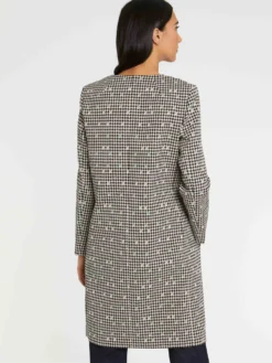 PAULE KA Manteau Croisé En Jacquard Pied-de-coq -PAULE KA Boutique paule ka 22H160M002 099 4 scaled