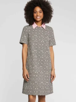 PAULE KA Robe à Col à Motif Pied-de-coq -PAULE KA Boutique paule ka 22H160R011 099 3 scaled