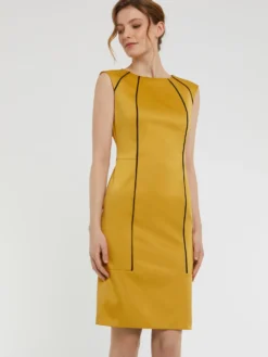 PAULE KA Robe Droite En Satin -PAULE KA Boutique paule ka 22H169R007 2371 3 scaled