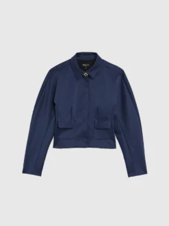 PAULE KA Veste Courte Cintrée En Satin -PAULE KA Boutique paule ka 22H169V017B 612 6 scaled