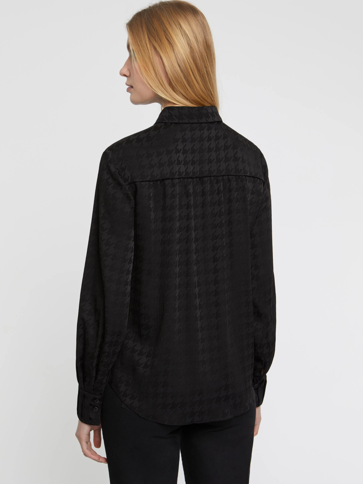 PAULE KA Chemisier En Jacquard Pied De Coq 4 PAULE KA Chemisier En Jacquard Pied De Coq – Image 4