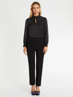 PAULE KA Top En Soie à Col Montant 6 PAULE KA Top En Soie à Col Montant -PAULE KA Boutique paule ka 22H176C024 999 3 scaled