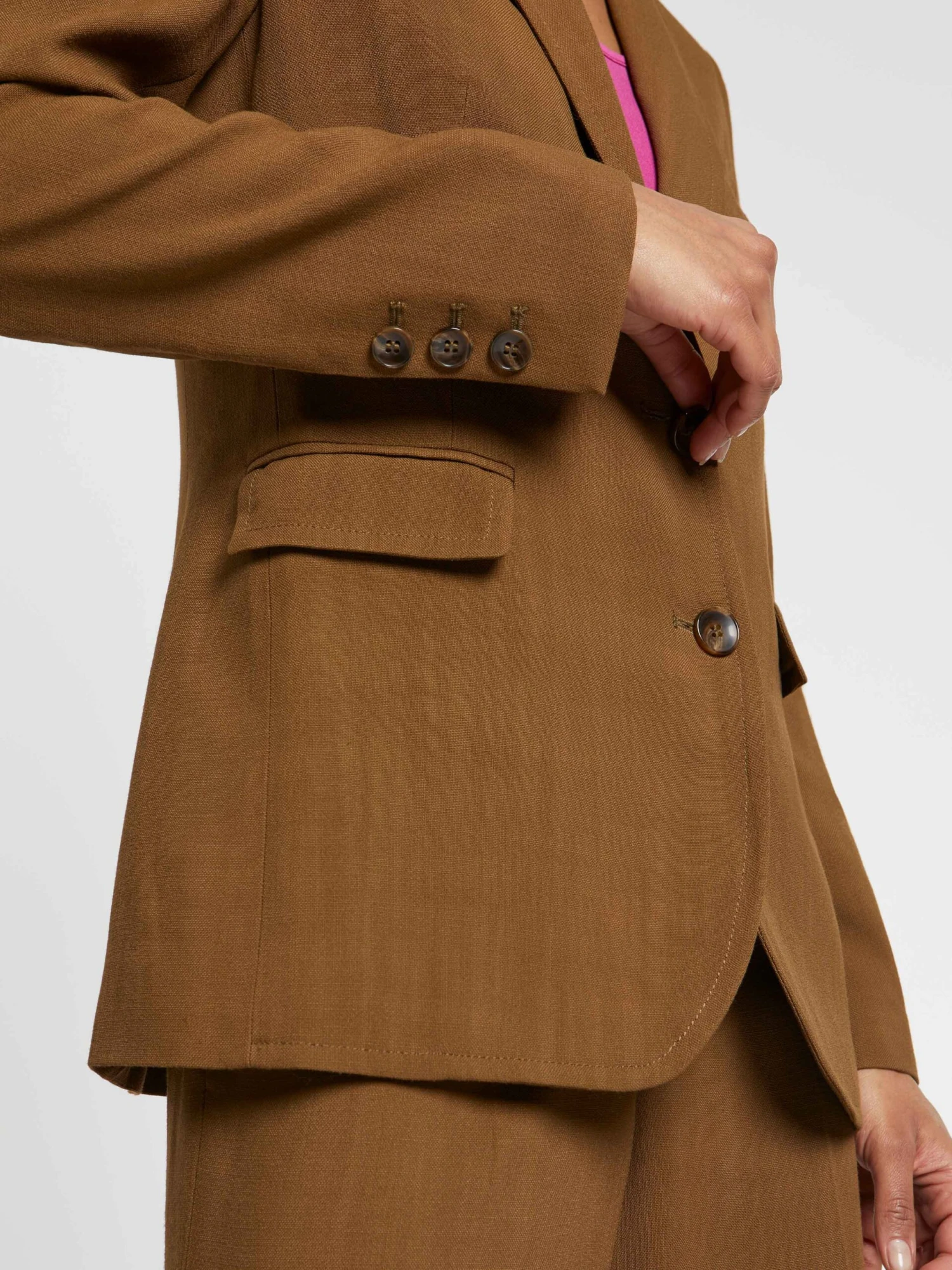 PAULE KA Veste De Tailleur Cintrée En Toile De Viscose 2 PAULE KA Veste De Tailleur Cintrée En Toile De Viscose – Image 2