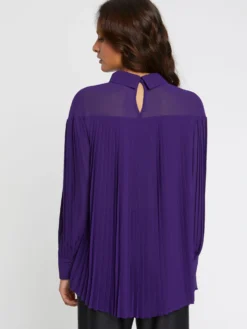 PAULE KA Chemise Plissée En Tissu Crêpe 7 PAULE KA Chemise Plissée En Tissu Crêpe -PAULE KA Boutique paule ka 22H179C005 541 4 scaled