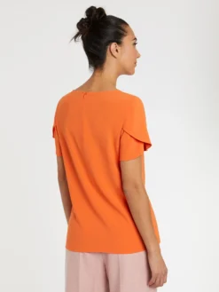 PAULE KA Top Manches Courtes En Tissu Crêpe -PAULE KA Boutique paule ka 22H180H003 417 4 scaled