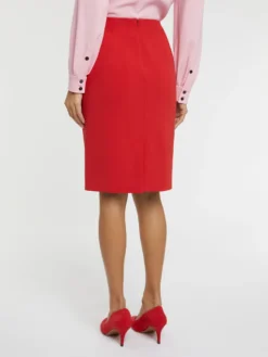 PAULE KA Jupe Courte Coupe Droite En Tissu Crêpe 8 PAULE KA Jupe Courte Coupe Droite En Tissu Crêpe -PAULE KA Boutique paule ka 22H180J012 418 4 scaled