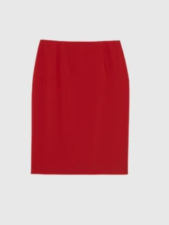 PAULE KA Jupe Courte Coupe Droite En Tissu Crêpe 9 PAULE KA Jupe Courte Coupe Droite En Tissu Crêpe -PAULE KA Boutique paule ka 22H180J012 418 6 scaled