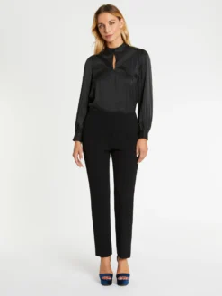 PAULE KA Pantalon Droit En Tissu Crêpe