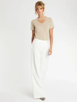 PAULE KA Pantalon Ample En Crêpe Envers Satin