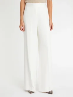 PAULE KA Pantalon Ample En Crêpe Envers Satin -PAULE KA Boutique paule ka 22H180P027 102 3 scaled