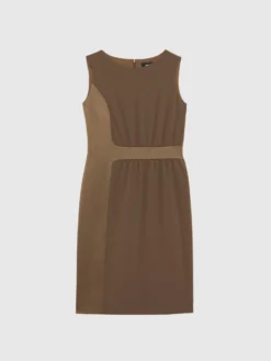 PAULE KA Robe Courte Coupe Droite En Tissu Crêpe -PAULE KA Boutique paule ka 22H180R002 710 6 scaled