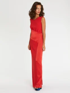 PAULE KA Robe Longue De Cérémonie En Tissu Crêpe -PAULE KA Boutique paule ka 22H180R016L 418 3 scaled