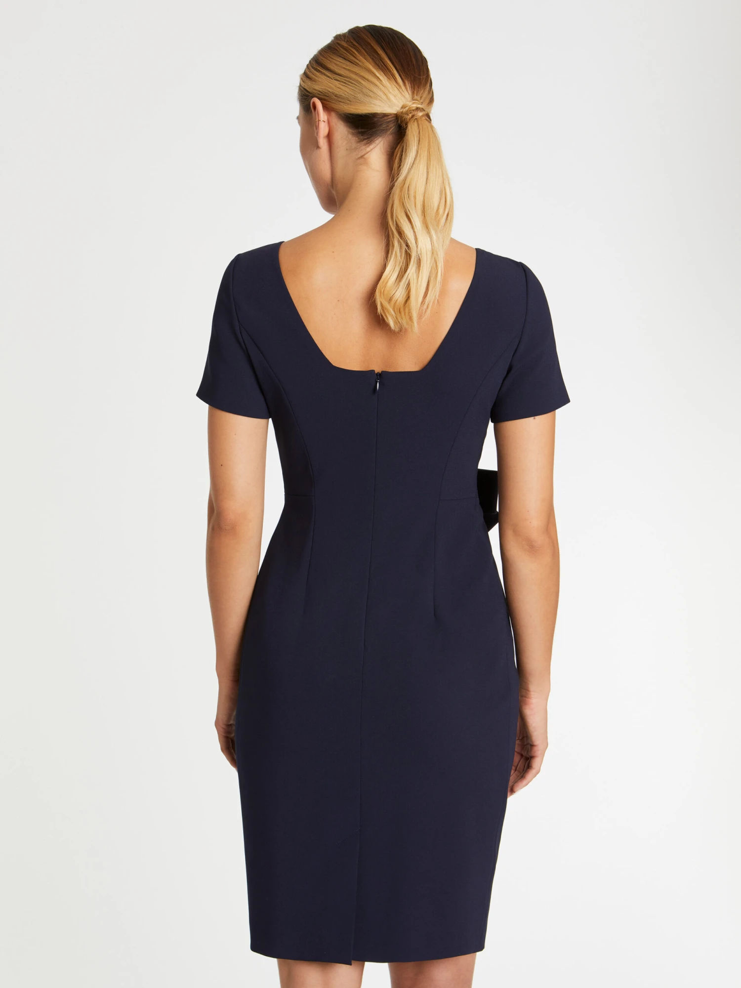 PAULE KA Robe à Nœud En Crêpe Envers Satin 4 PAULE KA Robe à Nœud En Crêpe Envers Satin – Image 4