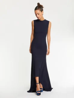 PAULE KA Robe Longue Dos Nu En Crêpe Envers Satin -PAULE KA Boutique paule ka 22H180R118L 699 3 scaled