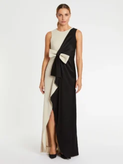 PAULE KA Robe Longue De Cérémonie à Nœud