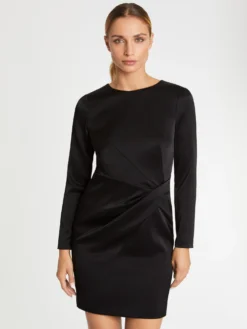 PAULE KA Robe Courte Croisée En Crêpe De Satin -PAULE KA Boutique paule ka 22H180R127 999 3 scaled