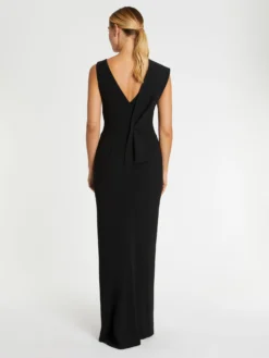 PAULE KA Robe Longue De Cérémonie à Nœud En Satin 7 PAULE KA Robe Longue De Cérémonie à Nœud En Satin -PAULE KA Boutique paule ka 22H180R73L 999 4 scaled