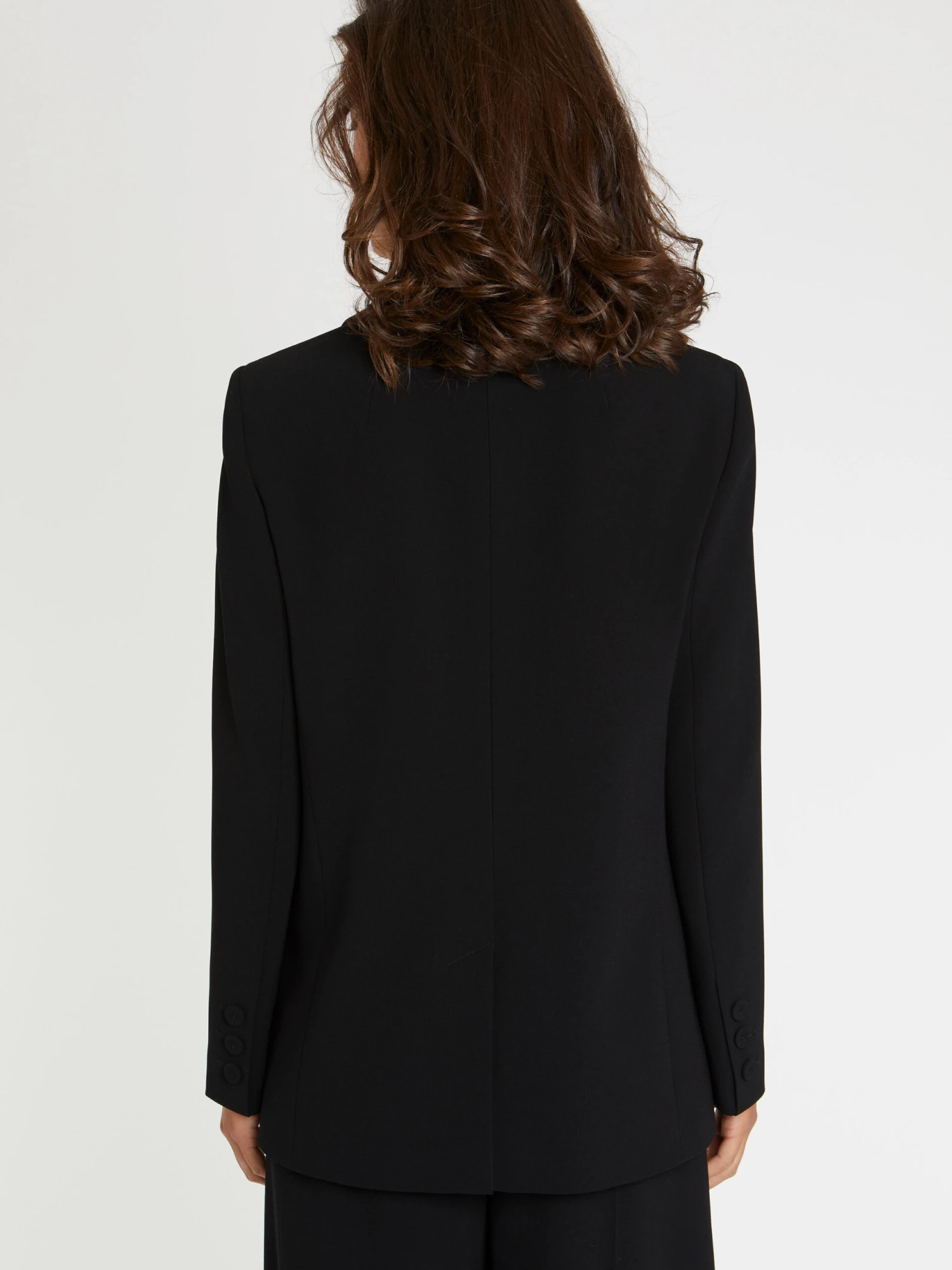 PAULE KA Veste De Costume Droite En Tissu Crêpe 4 PAULE KA Veste De Costume Droite En Tissu Crêpe – Image 4