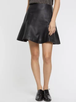 PAULE KA Mini-jupe Patineuse En Cuir -PAULE KA Boutique paule ka 22H300J009 999 3 scaled