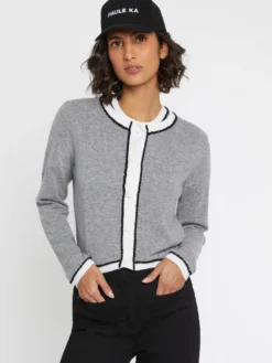 PAULE KA Cardigan En Laine Et Cachemire -PAULE KA Boutique paule ka 22H400CA48 9302 3 scaled