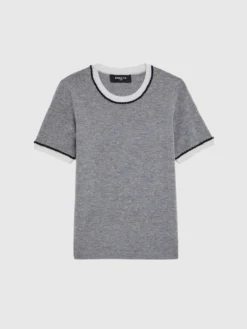 PAULE KA Pull Manches Courtes En Laine Et Cachemire -PAULE KA Boutique paule ka 22H400PU47 9302 6 scaled