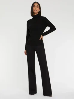 PAULE KA Boutique 43 PAULE KA Pull Col Roulé En Laine En Maille Côtelée