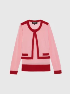 PAULE KA Pull Trompe L'œil En Laine -PAULE KA Boutique paule ka 22H401PU80 4664 6 scaled