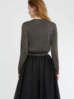 PAULE KA Cardigan En Maille Lurex -PAULE KA Boutique paule ka 22H402CA32 999 4 scaled