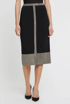 PAULE KA Jupe Crayon En Maille Milano Et Lurex -PAULE KA Boutique paule ka 22H403JU04 999 3