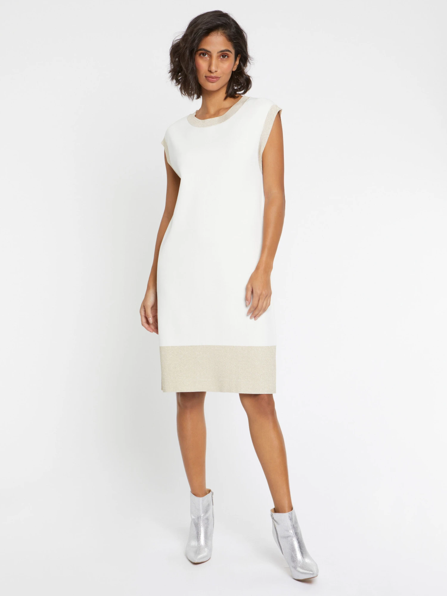 PAULE KA Robe Droite En Maille Milano Et Lurex 1 PAULE KA Robe Droite En Maille Milano Et Lurex