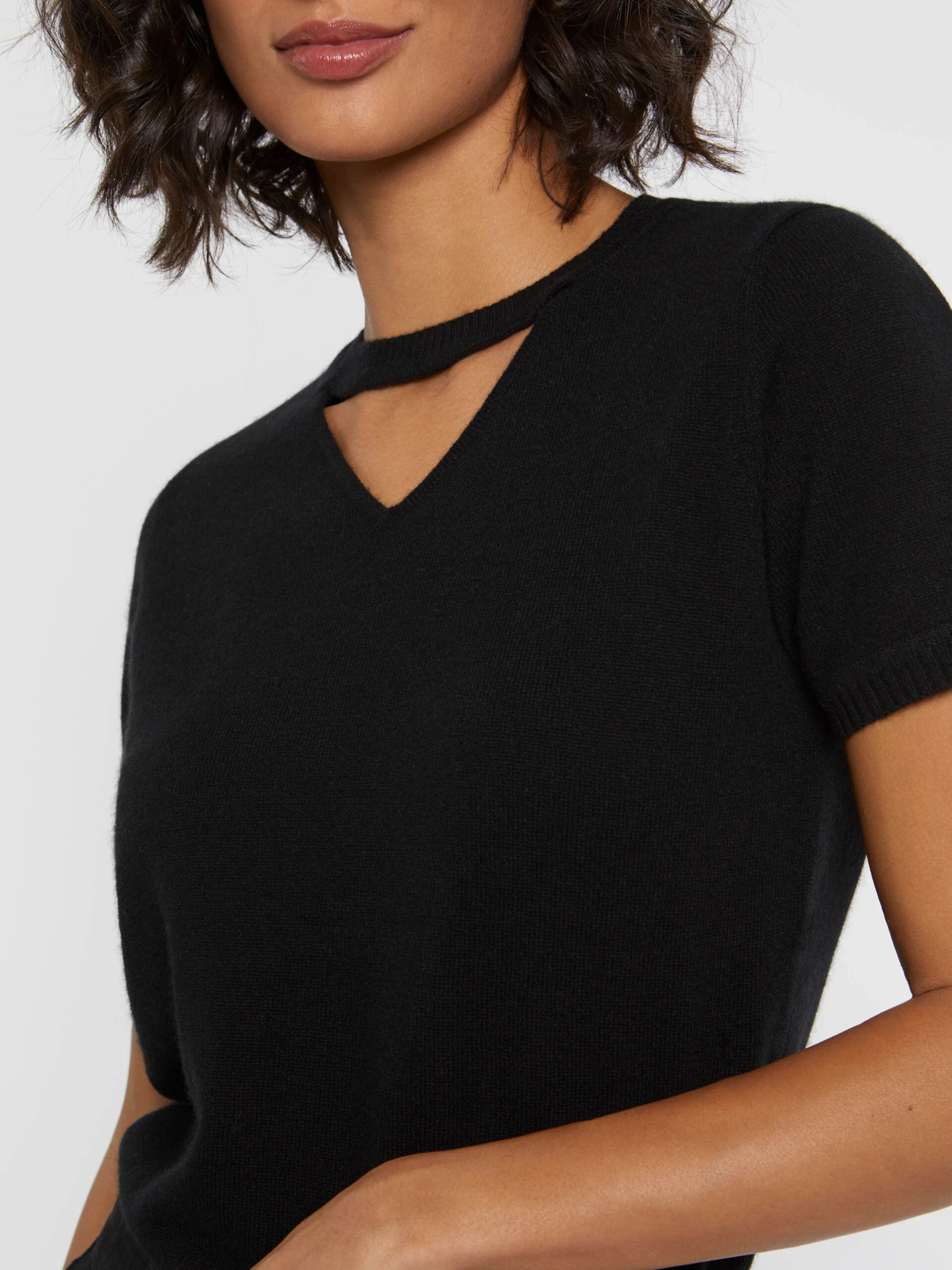 PAULE KA Pull Manches Courtes En Cachemire 2 PAULE KA Pull Manches Courtes En Cachemire – Image 2