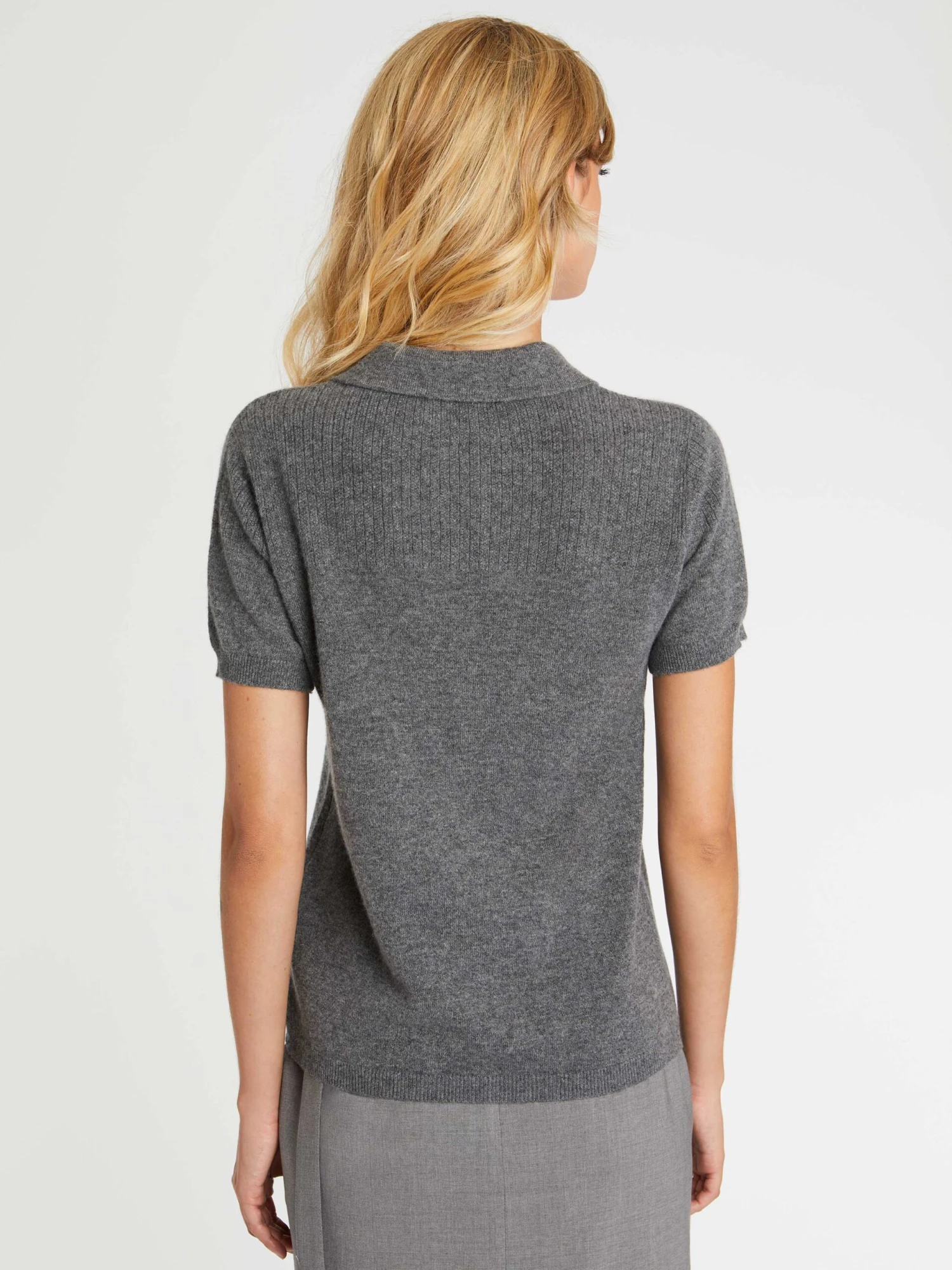 PAULE KA Pull Polo Manches Courtes En Cachemire 4 PAULE KA Pull Polo Manches Courtes En Cachemire – Image 4