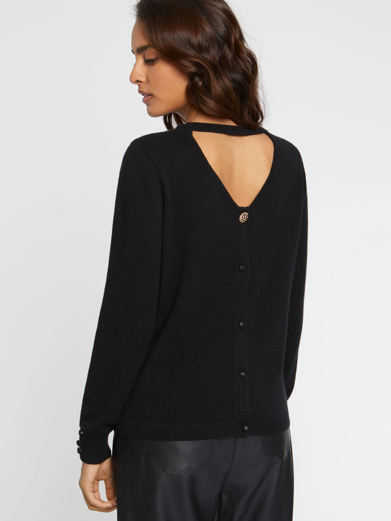 PAULE KA Pull En Cachemire Ouverture Dos 4 PAULE KA Pull En Cachemire Ouverture Dos – Image 4