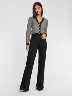 PAULE KA Cardigan à Bouton Bijou En Tweed -PAULE KA Boutique paule ka 22H408CA01 999 6 scaled